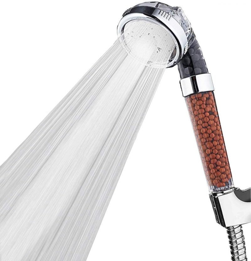 Bath Shower Head 3 Modes Adjustable SPA Nozzle High Pressure Water ...